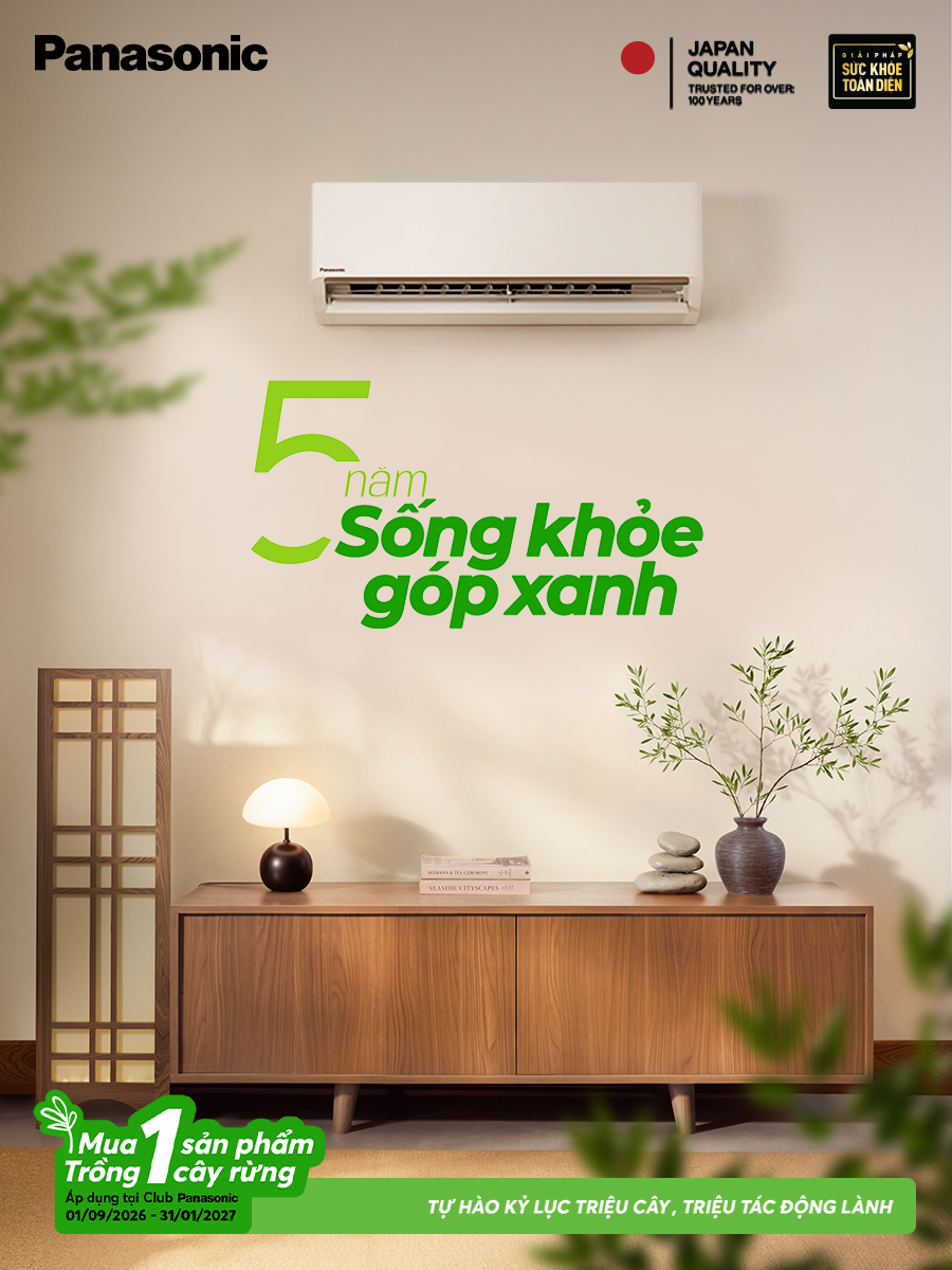 Máy lạnh Panasonic - Sống khỏe góp xanh